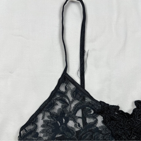 Vintage Black Lace Mini Slip Dress - Picture 4 of 8